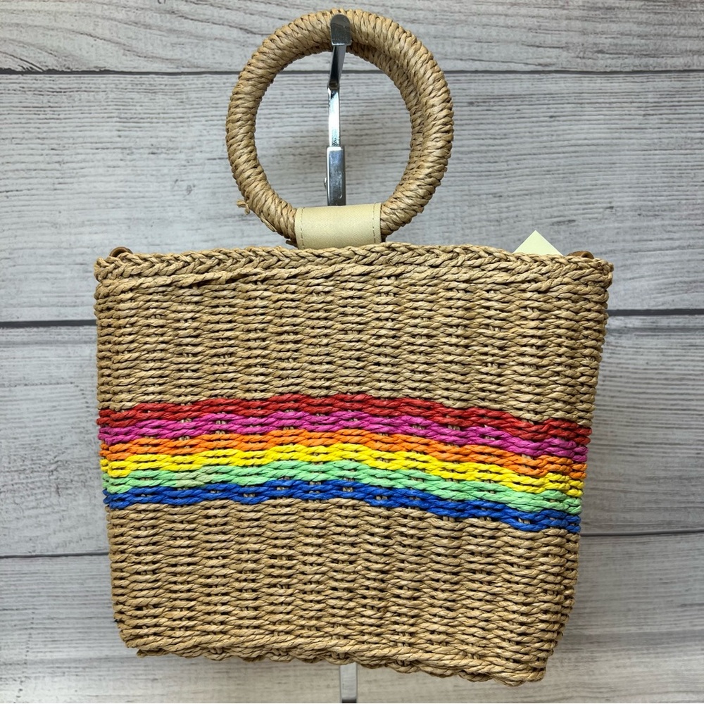 Rainbow Weave Handbag